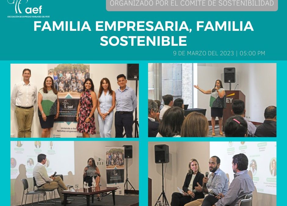 “FAMILIA EMPRESARIA, FAMILIA SOSTENIBLE”