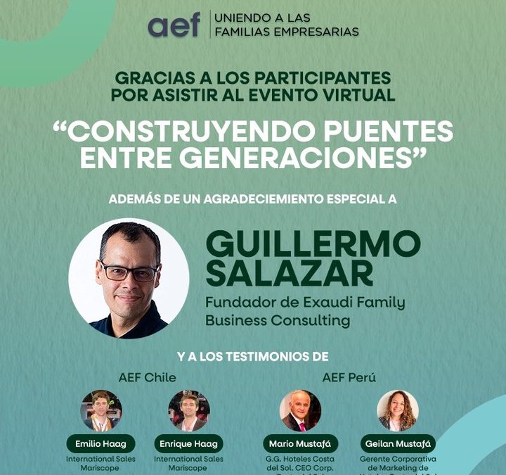 “Construyendo puentes entre generaciones”.