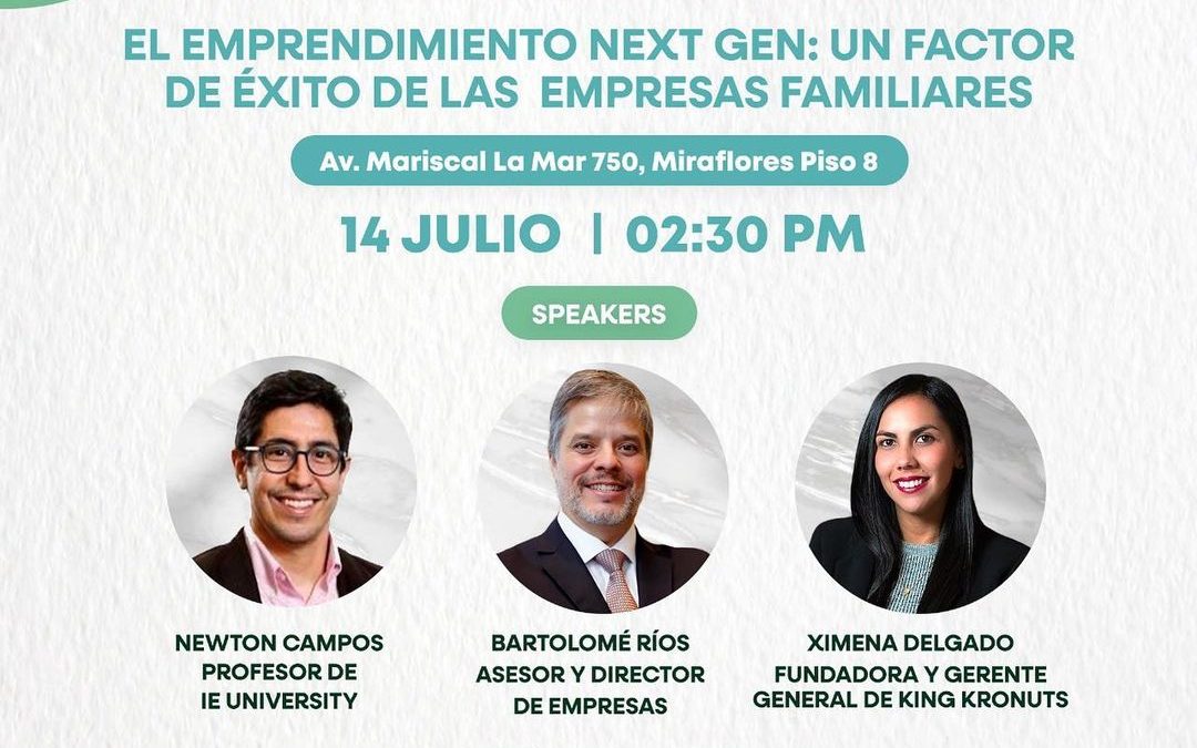 El emprendimiento Next Gen: un factor de éxito de las empresas familiares.